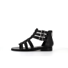 spartiate en cuir noir